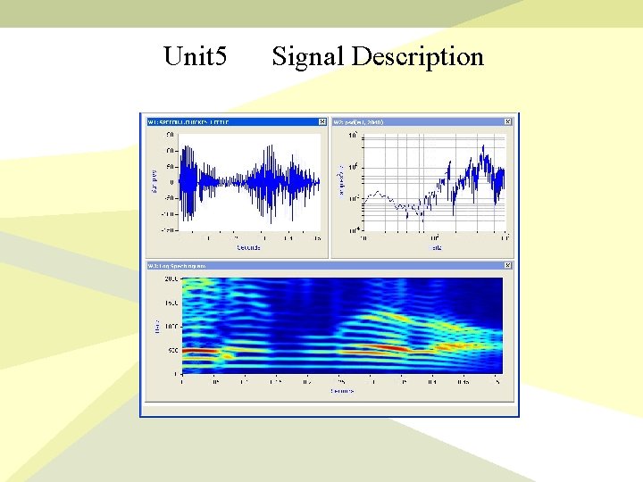 Unit 5 Signal Description 