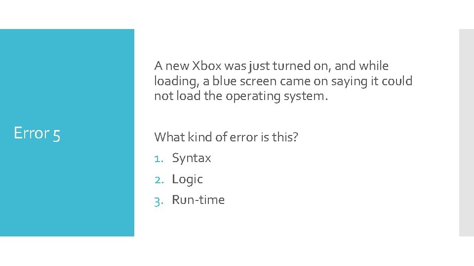 A new Xbox was just turned on, and while loading, a blue screen came