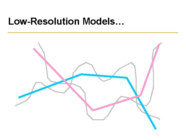 Low-Resolution Models… 