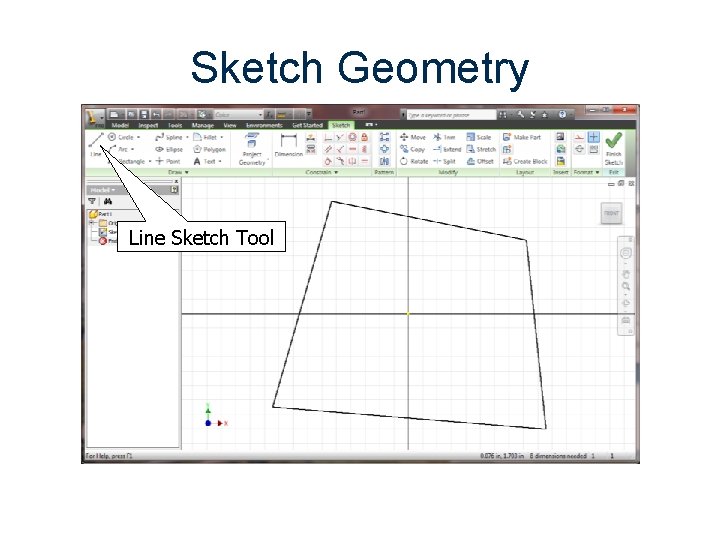 Sketch Geometry Line Sketch Tool 