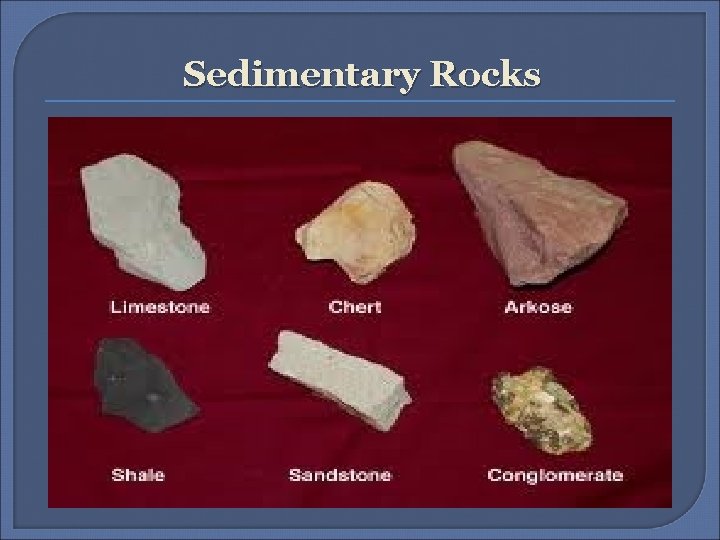 Sedimentary Rocks 