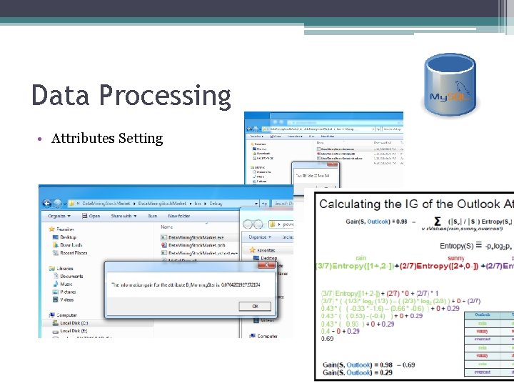 Data Processing • Attributes Setting 
