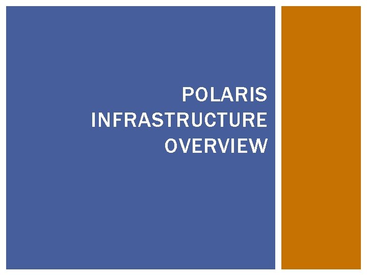 POLARIS INFRASTRUCTURE OVERVIEW 