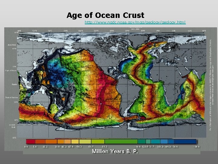 Age of Ocean Crust http: //www. ngdc. noaa. gov/mgg/geology. html Age of Ocean Crust http: //www. ngdc. noaa. gov/mgg/geology. html