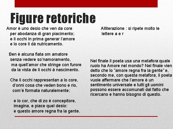 Amor uno desio che ven da core Giacomo
