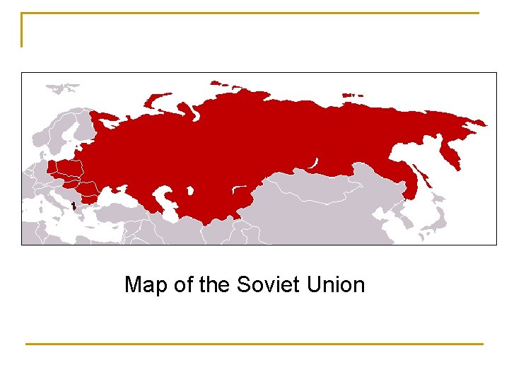 Map of the Soviet Union 