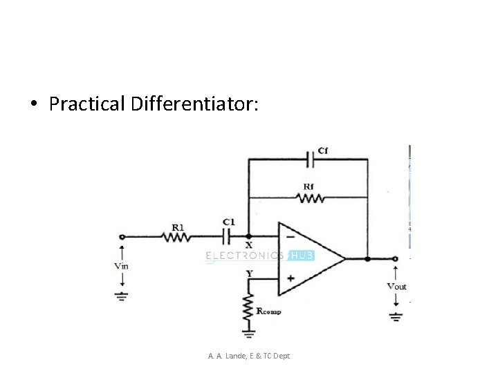  • Practical Differentiator: A. A. Lande, E & TC Dept 