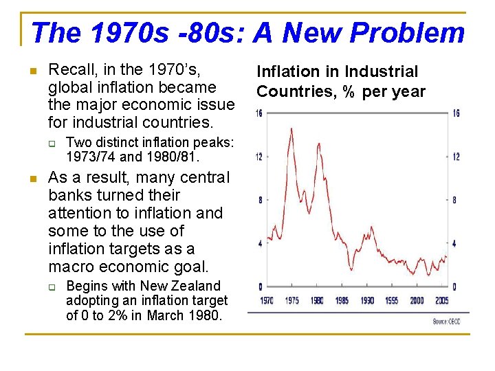 The 1970 s -80 s: A New Problem n Recall, in the 1970’s, global The 1970 s -80 s: A New Problem n Recall, in the 1970’s, global