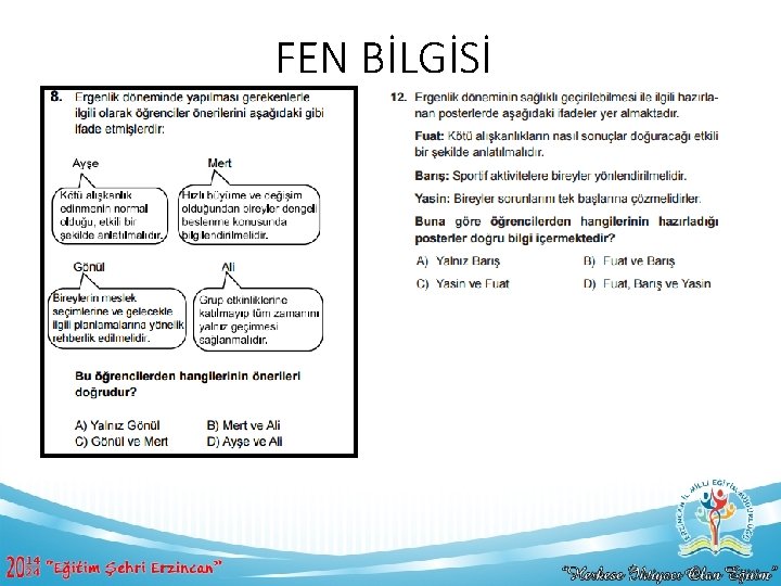 FEN BİLGİSİ 