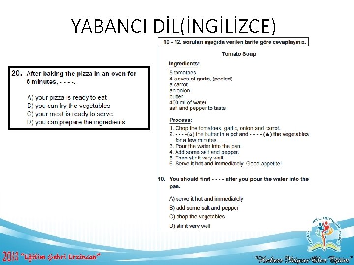 YABANCI DİL(İNGİLİZCE) 