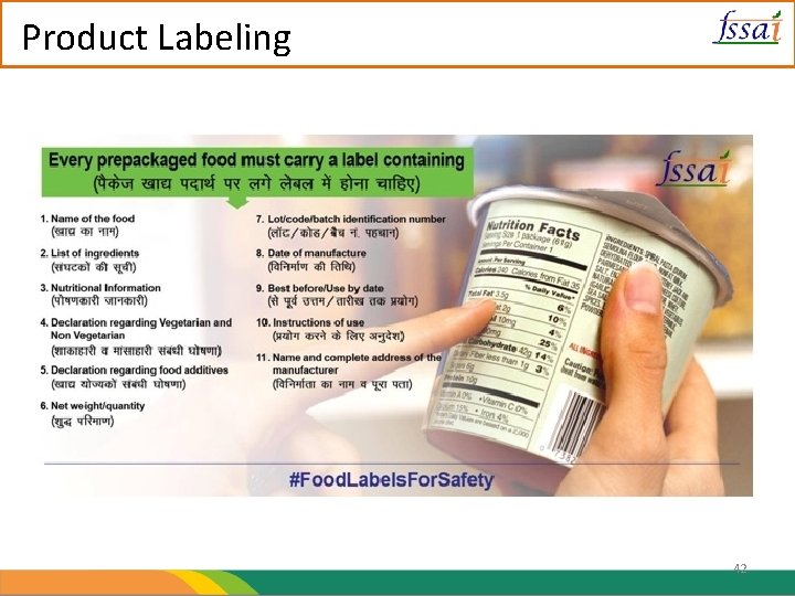 Product Labeling 42 