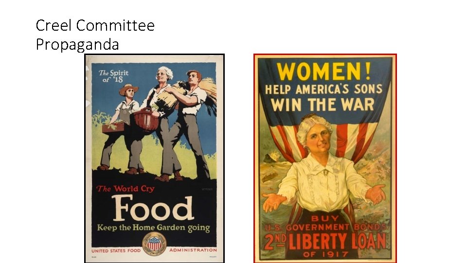 Creel Committee Propaganda 