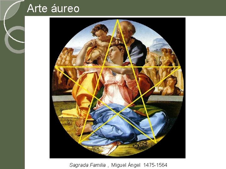 Arte áureo Sagrada Familia , Miguel Ángel 1475 -1564 