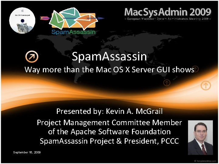 Spam. Assassin Way more than the Mac OS X Server GUI shows Presented by: