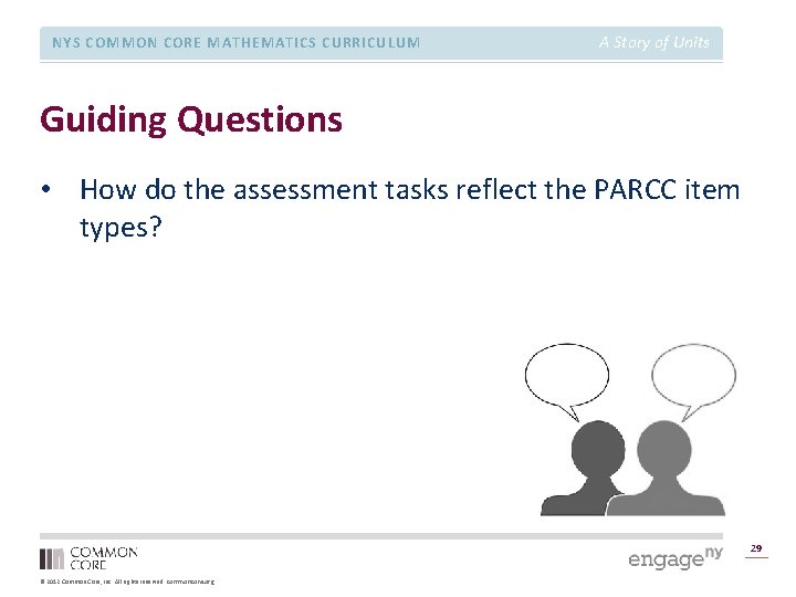 NYS COMMON CORE MATHEMATICS CURRICULUM A Story of Units Guiding Questions • How do