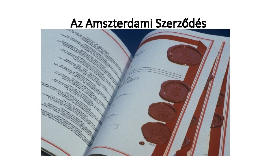 Az Amszterdami Szerződés 