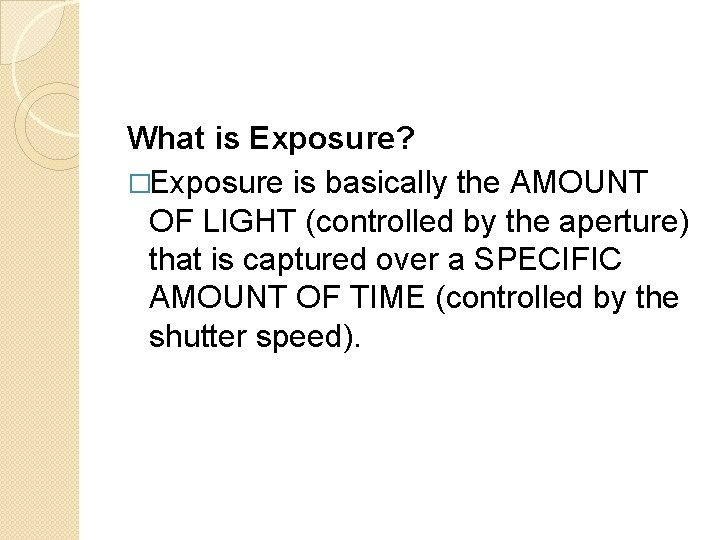 Understanding Aperture a beginners guide What is Exposure