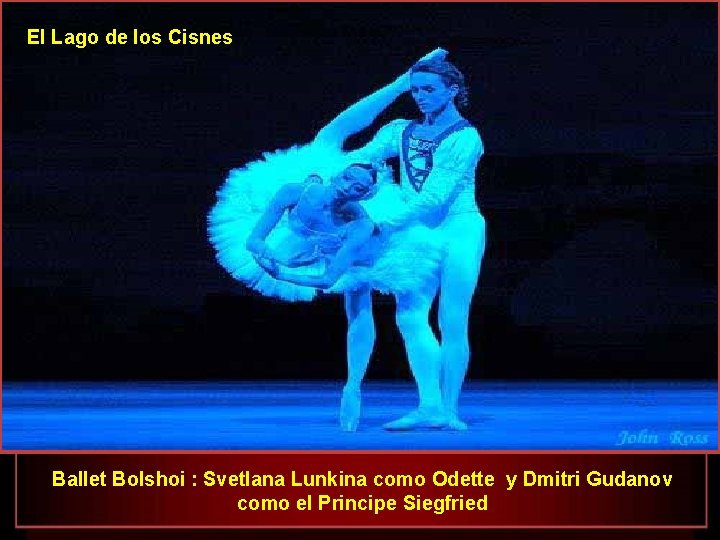 El Lago de los Cisnes Ballet Bolshoi : Svetlana Lunkina como Odette y Dmitri