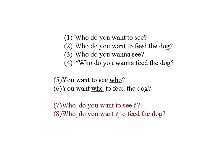 (1) (2) (3) (4) Who do you want to see? Who do you want