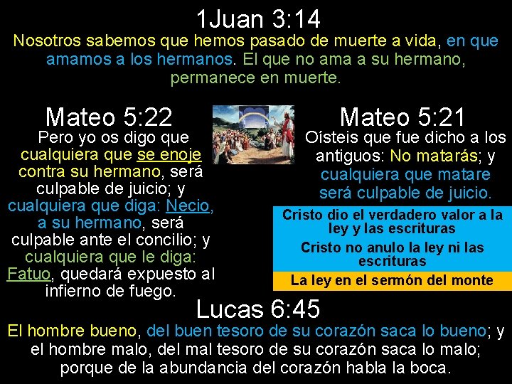 1 Juan 3: 14 Nosotros sabemos que hemos pasado de muerte a vida, en