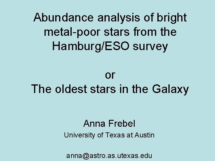 Abundance analysis of bright metal-poor stars from the Hamburg/ESO survey or The oldest stars