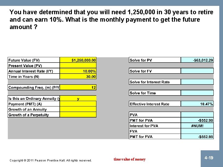 You have determined that you will need 1, 250, 000 in 30 years to