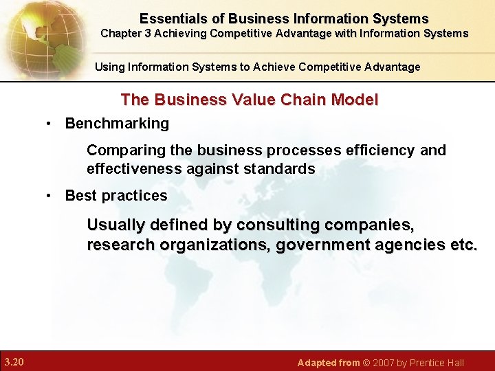 Chapter 3 Achieving Competitive Advantage with Information Systems