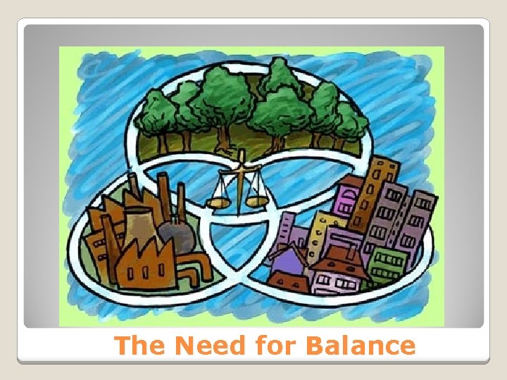 The Need for Balance 