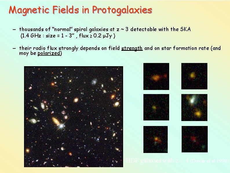 Magnetic Fields in Protogalaxies – thousands of “normal” spiral galaxies at z ~ 3
