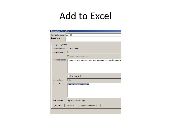 Add to Excel 