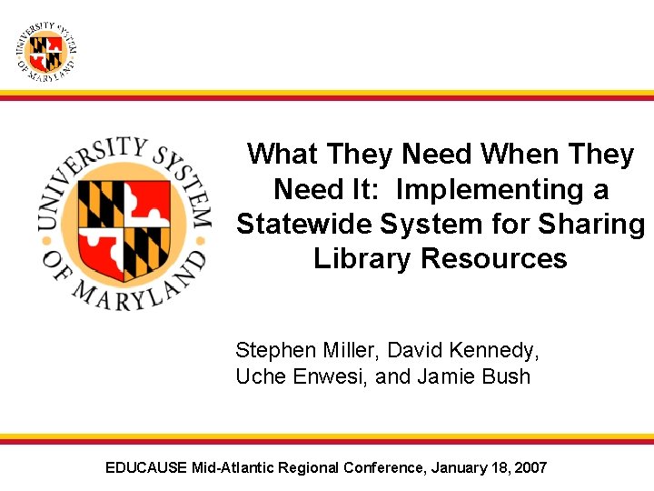 What They Need When They Need It: Implementing a Statewide System for Sharing Library