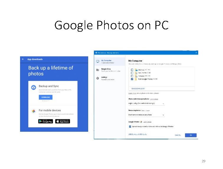 Google Photos on PC 29 