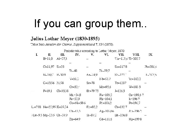 If you can group them. . 