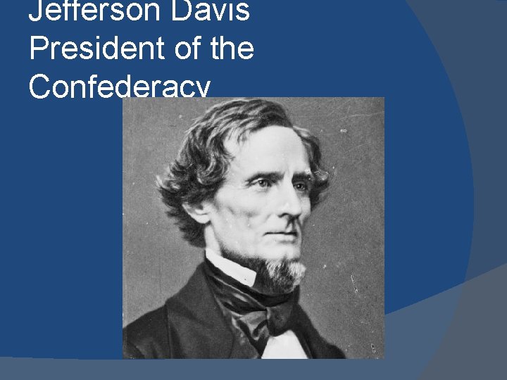 Jefferson Davis President of the Confederacy 