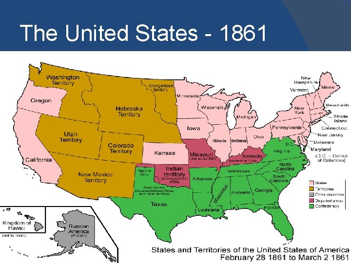 The United States - 1861 