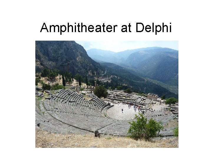 Amphitheater at Delphi 