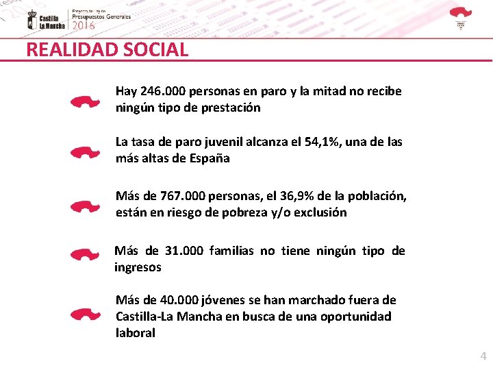 REALIDAD SOCIAL Hay 246. 000 personas en paro y la mitad no recibe ningún