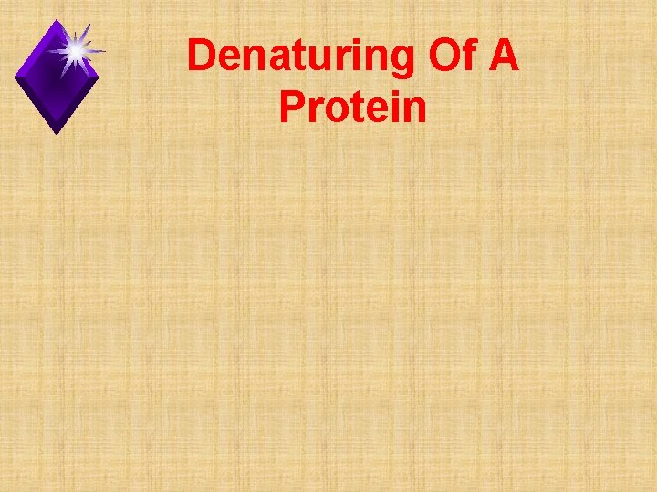 Denaturing Of A Protein 