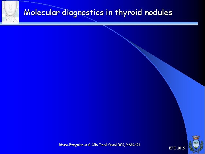 Molecular diagnostics in thyroid nodules Riesco-Eizaguirre et al. Clin Transl Oncol 2007, 9: 686