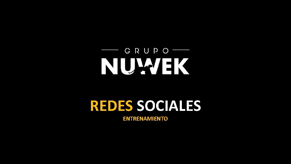 REDES SOCIALES ENTRENAMIENTO 