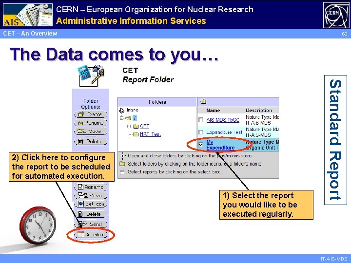 CERN – European Organization for Nuclear Research Administrative Information Services CET – An Overview