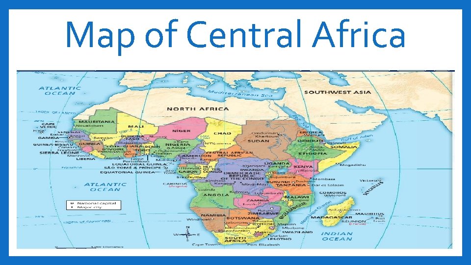 Map of Central Africa 