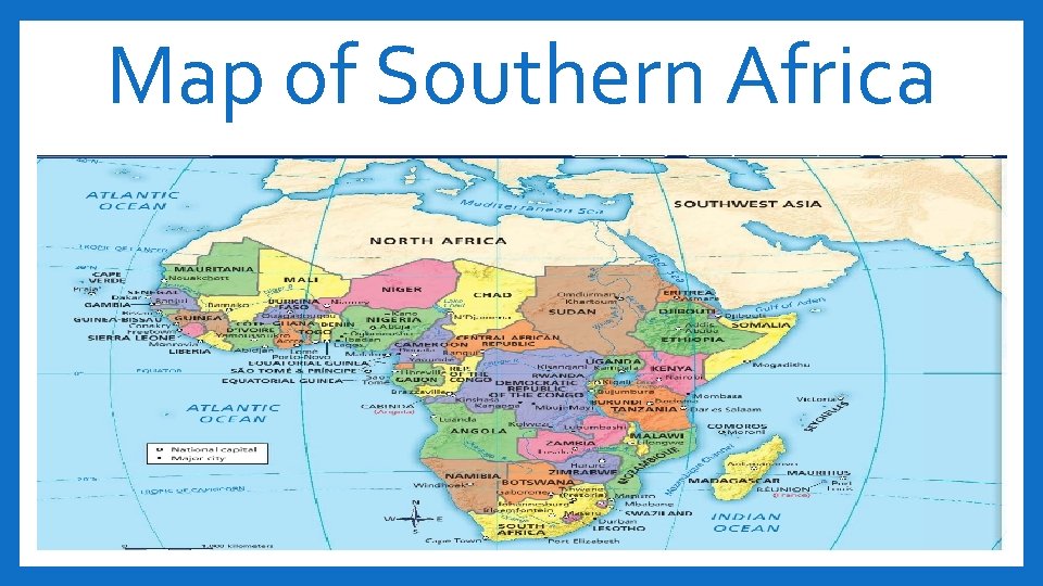 Map of Southern Africa 