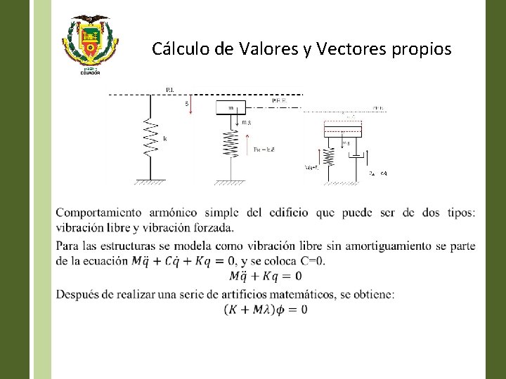 Cálculo de Valores y Vectores propios • 