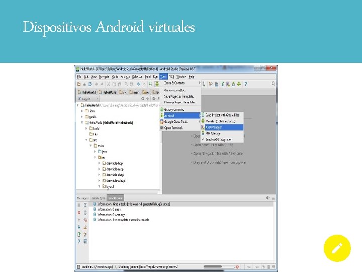 Dispositivos Android virtuales 