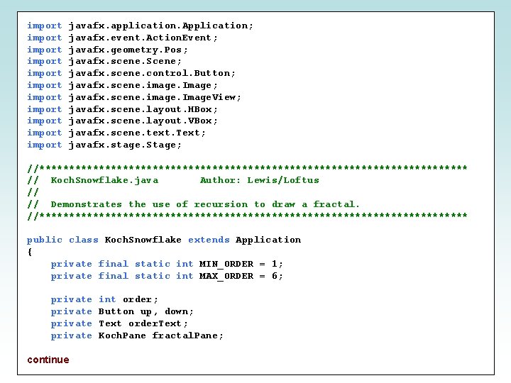 import import import javafx. application. Application; javafx. event. Action. Event; javafx. geometry. Pos; javafx.