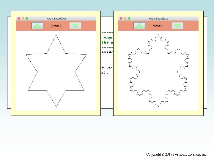 continue //----------------------------------// Decrements the fractal order when the down button is pressed. // Disables