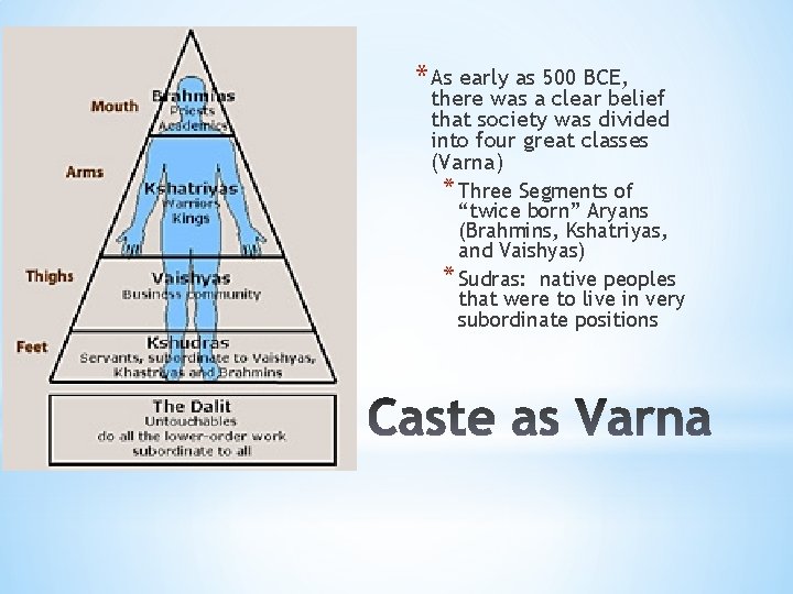 * As early as 500 BCE, there was a clear belief that society was