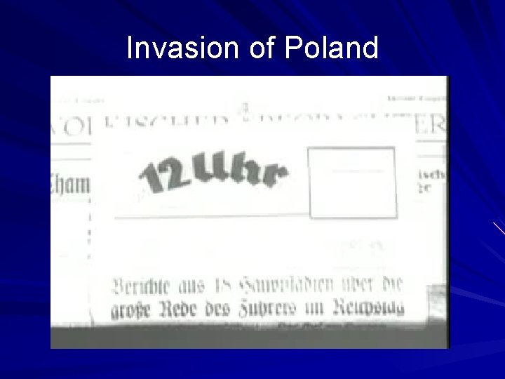 Invasion of Poland 