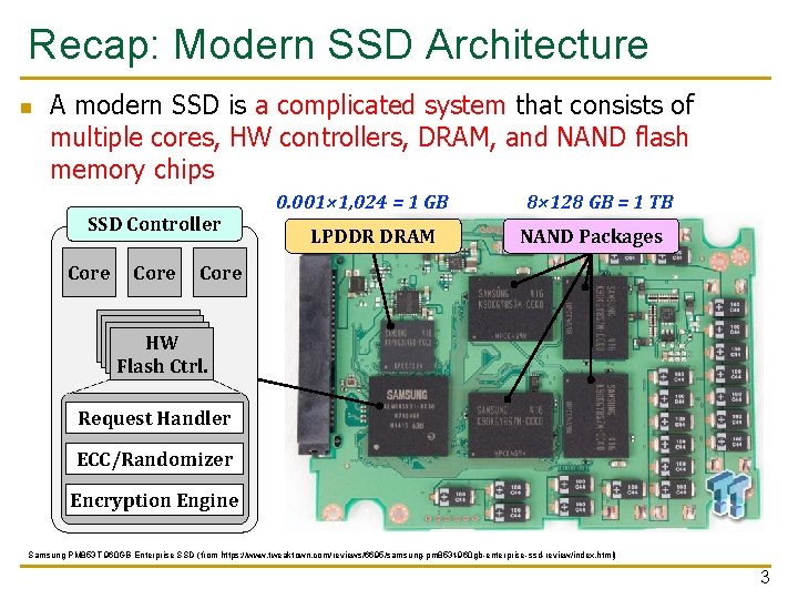 Recap: Modern SSD Architecture n A modern SSD is a complicated system that consists